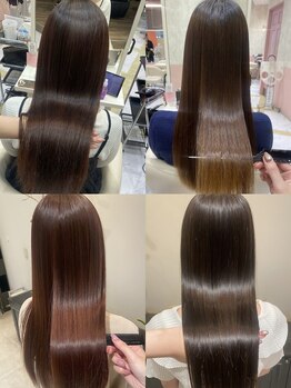 リー 梅田(Lee)の写真/ブリーチをしていても施術可能な【酸性ストレート】対応サロン♪縮毛矯正よりも自然で柔らかい仕上がり☆