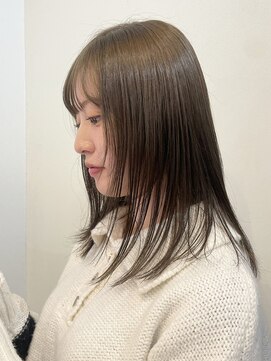 ラック 津田沼(LUCK) オリーブベージュ/ダブルカラー/透明感カラー/赤みけし/艶カラー