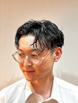 ジェントル(GENTLE) 大人センターパート×ニュアンスパーマ