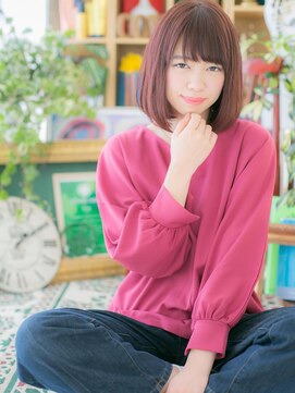 カバーヘア イヴ 戸頭店(COVER HAIR EVE) *blissEVE戸頭* スイートカラーで♪ピュア☆前下がりボブa!