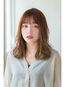 アンアミ オモテサンドウ(Un ami omotesando) 【Unami】 シースルーバング・ミディアム 島田梨沙