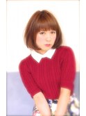 耳かけ×大人かわいいナチュラルボブ