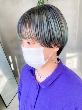 テトヘアー(teto hair) エメラルドブルー、ターコイズ、アイスブルー、水色