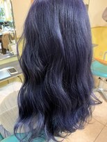 美容室 ダルテ(d'Arte) 韓国系ネイビーパープルカラー