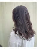 とろみラベンダーブラウン  髪質を柔らかく見せるカラー