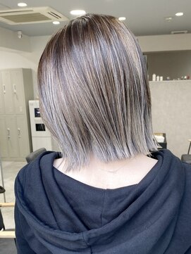 サニー 西中島店(sunny.) ハイライトカラー×インナーシルバー