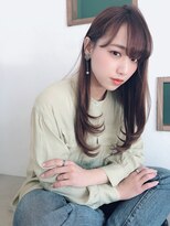 クシュ 所沢東口店(kusyu...)&nbsp;内巻きワンカール×こなれヘア×ミルクティーブラウン×所沢