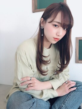 クシュ 所沢東口店(kusyu...) 内巻きワンカール×こなれヘア×ミルクティーブラウン×所沢