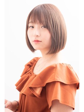 マッシュアンドマッシュアヴェダ ららぽーと福岡店(mash&mash AVEDA) 丸顔さんに最適◎大人キレイな前下がりボブ