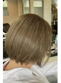 白髪ぼかしハイライト(グレージュ)