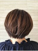 3Dハイライトショートボブ