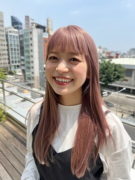 エアー 青山(AIR) 透明感ピンクベージュ/ペールベージュ×ワイバング☆air諸見里