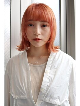 アレンヘアー 九条店(ALLEN hair) くびれボブ/外ハネボブ/オレンジブラウン
