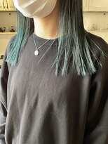 髪質改善と縮毛矯正の専門店 サンティエ(scintiller)&nbsp;個性派さんおすすめグリーンカラー