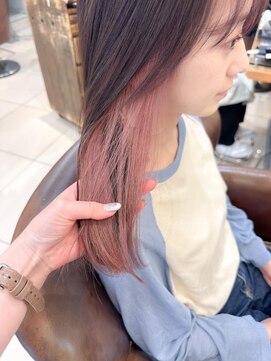 ネオリーブアイム 横浜西口店(Neolive aim) 人気のシアピンク インナーカラー【横浜】k