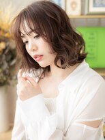 カバーヘアアンドスパ ブリス 浦和(COVER HAIR&SPA bliss)&nbsp;暖色系カラー外国人風抜け感エアリーミディa浦和20代30代40代