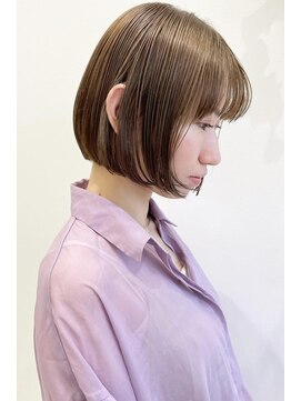 イーズ 鎌倉(e's) 《e's イーズ鎌倉》すっと柔らかなまとまりを。シンプルボブ