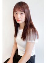 ムオン 大橋(muon)&nbsp;艶髪ストレート×ピンクブラウン