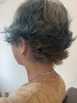 パウダーテラ(Powder tera) ミセス・大人女性オススメデザインカラー/アッシュグレーブルー