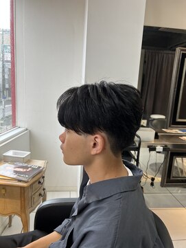 アイズ 海老名(AIZU) シースルーマッシュ　センターパート　ニュアンスパーマ