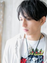 モッズヘアー メン 戸田公園店(mod's hair men)&nbsp;好感度抜群！斜めバング暗髪の刈り上げ束感カットf戸田公園