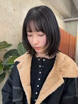 ノエ(noe) 顔まわりレイヤーボブ/グレージュ/20代30代yi-2