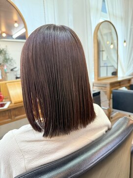 アルベリー ヘアーアンドスパ 浜松上島店(ALBELY hair&spa) ボブの可愛さを残した縮毛矯正