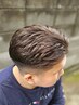 関西初ツーブロック×ナチュラルアイロンパーマ☆直毛さんの憧れを叶えます！