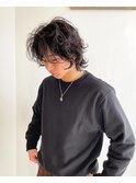 ・メンズウルフパーマ