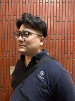 オスマン 御茶ノ水神保町店(Osmann)&nbsp;フェザーパーマグレーブルーカラー刈り上げショートバング