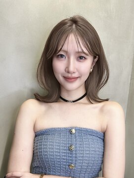 グロー 大宮(GLROW) ▲ 前髪顔まわりボブレイヤーボブ顔まわり縮毛矯正 haruhi