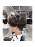 刈り上げ×パーマ