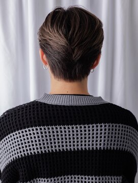 20代30代ビジカジアースカラー刈り上げメンズカットa仙台愛子