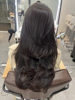 プラチナ(PLATINA)&nbsp;ハイレイヤーレイヤーカットブリーチ無しカラー顔周り韓国