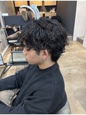 刈り上げセンターパート/波巻きツイストスパイラル/船橋