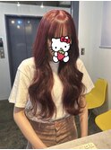 ブリーチなしダブルカラー×チェリーレッド♪♪