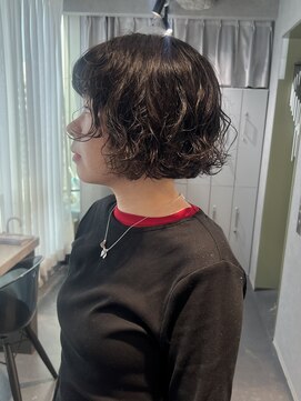リラス 博多(rilas) ミニボブ　ボブパーマ　パーマスタイル　コンパクトヘア