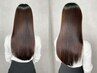 【乾かすだけで決まる艶髪】縮毛矯正＋プラチナシールエクステ60枚￥39,800