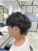刈り上げないツイストスパイラルパーマ