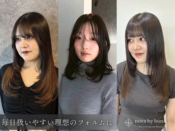 ノーヴァ バイ ボナ 前橋店(nova by bona)の写真/最旬トレンドスタイルもお任せ☆再現性×モチ◎自分が好きになる、毎日が楽しくなる髪へ…*