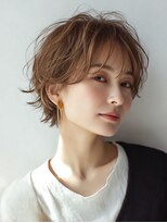 ハーツ 青山表参道店(Heart's) 白髪ぼかし脱白髪染め似合わせショートボブ40代50代60代