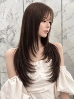 シーシンジュク 新宿南口(Sea shinjuku)&nbsp;ワンホンレイヤ ー×ダークブルー[デジタルパーマ/ボブ/韓国]