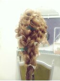 梅田セットサロンＲｉｃｃｏ四編み込みヘアアレンジ