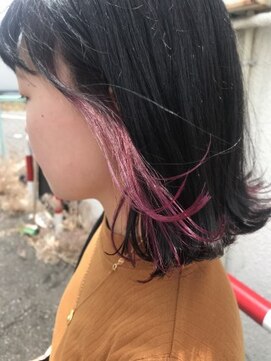 シーク(seek) 【seek菜月】ピンクインナーカラー【長野 松本】