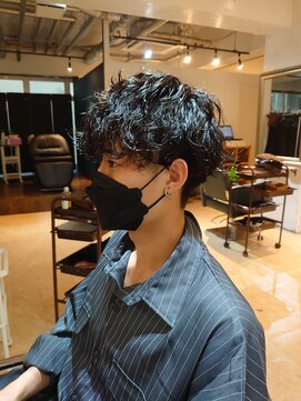 アヤメ(ayame) 無造作波巻きパーマ_刈り上げ_ビジネス_東久留米9