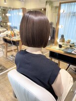 ネオリーブ チロル 横浜西口店(Neolive CiroL.)&nbsp;ぷつっとボブ　縮毛矯正　ココアベージュ