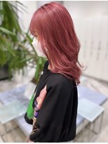 アース コアフュールボーテ 佐久平店(EARTH coiffure beaute)&nbsp;チェリーレッドダブルカラーケアブリーチ