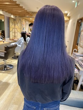 エイト新宿店(EIGHT shinjuku) purple color ケアブリーチダブルカラー