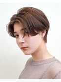 【スタイリングも簡単】ハンサムショート