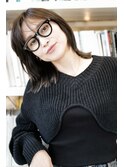乾かすだけできまるミディアムウルフレイヤーカット